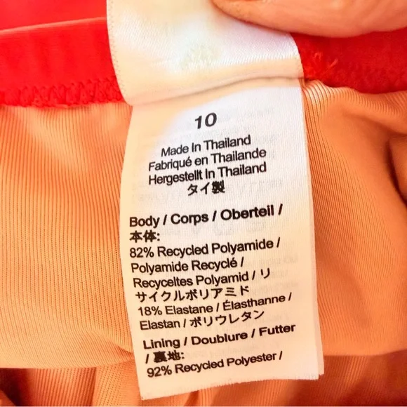 J Crew Orange ruched one piece swimsuit - Picture 7 of 11